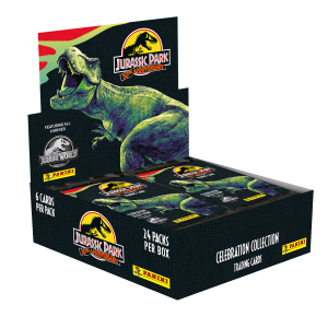 Jurassic World Anniversary Trading Card Collection - Sealed booster box of 24 packets inside