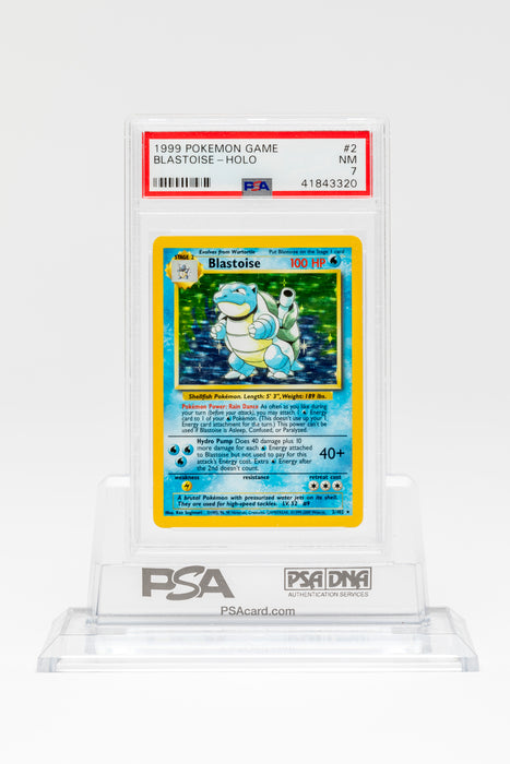 Blastoise holo 2/102 4th PRINT rare PSA 7 Pokemon