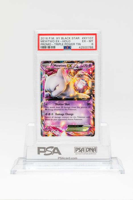 Black Star promo XY107 MEWTWO EX PSA 6 POP RATE 3, potential regrade 8-9