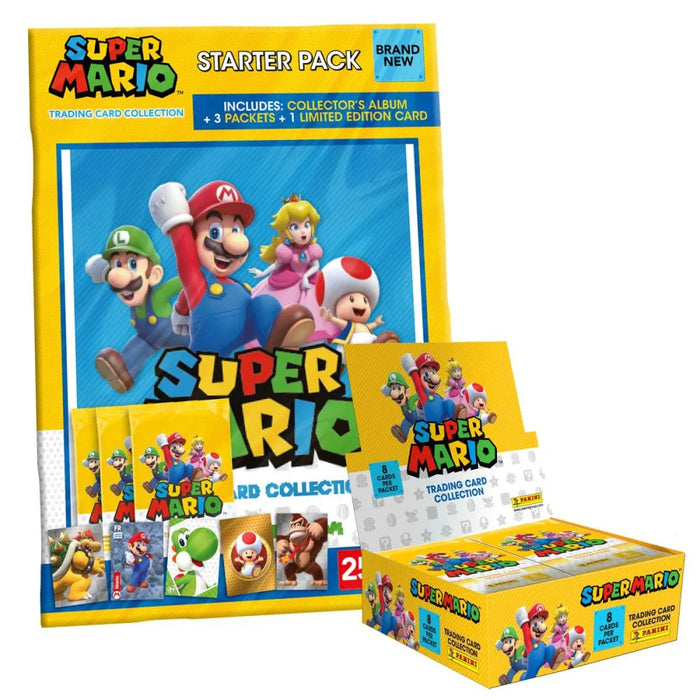 Super Mario Trading Cards Starter Pack Album
